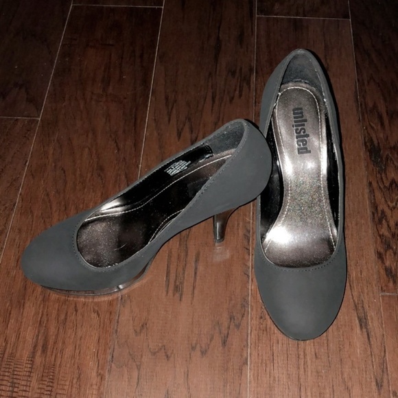 Suede Platform Stilettos - Picture 1 of 3